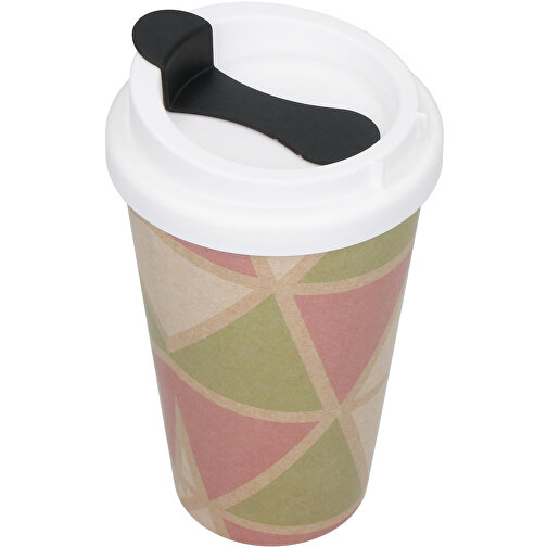 Kaffeebecher 'PremiumPlus' , rosa/schwarz, Kunststoff, 15,50cm (Höhe), Bild 2