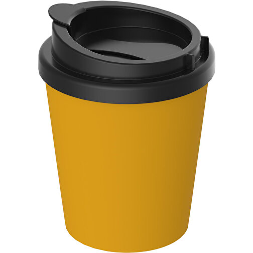 Kaffeebecher 'PremiumPlus' Small , standard-gelb/schwarz, Kunststoff, 12,00cm (Höhe), Bild 1