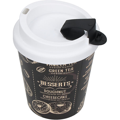 Kaffeebecher 'PremiumPlus' Small , standard-gelb/schwarz, Kunststoff, 12,00cm (Höhe), Bild 3