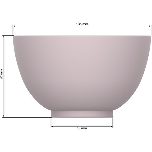 Bio-Müslischale '2 Colour' Matt , aprikose/weiß, Kunststoff, 8,00cm (Höhe), Bild 6