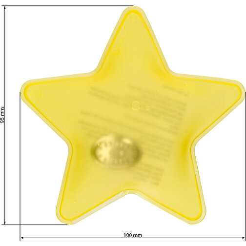 Gel-Wärmekissen 'Stern', Klein , gelb, Kunststoff, 9,50cm x 10,00cm (Länge x Breite), Bild 2