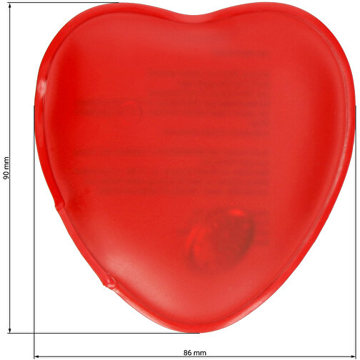 Gel-Wärmekissen 'Herz', Klein , rot, Kunststoff, 8,50cm x 8,50cm (Länge x Breite), Bild 2