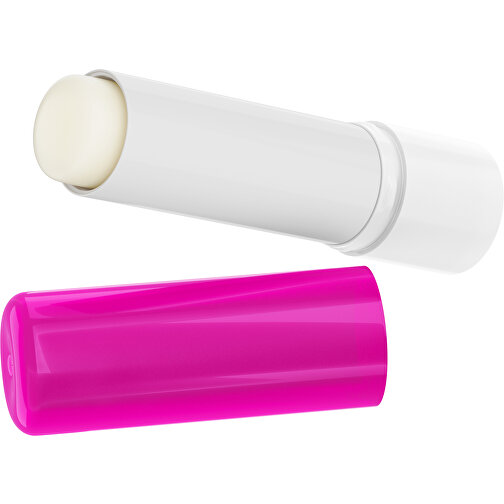 Lippenpflegestift 'Lipcare Original' Mit Polierter Oberfläche , pink / weiss, Kunststoff, 6,90cm (Höhe), Bild 1