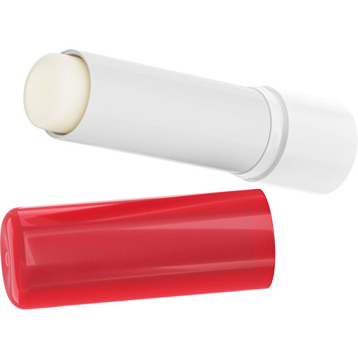 Lippenpflegestift 'Lipcare Original' Mit Polierter Oberfläche , rot / weiss, Kunststoff, 6,90cm (Höhe), Bild 1