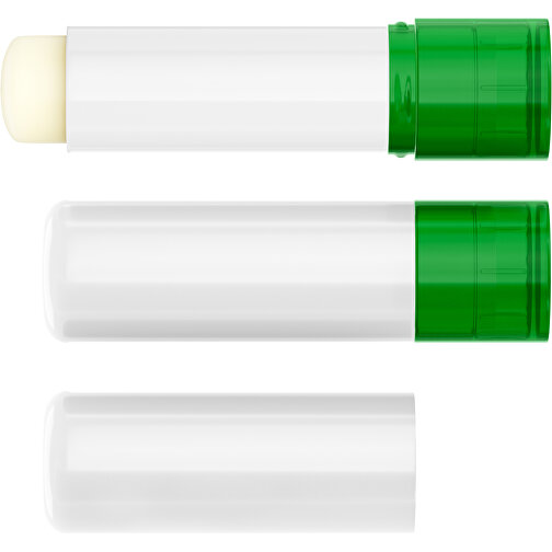 Lippenpflegestift 'Lipcare Original' Mit Polierter Oberfläche , weiß / grün, Kunststoff, 6,90cm (Höhe), Bild 4