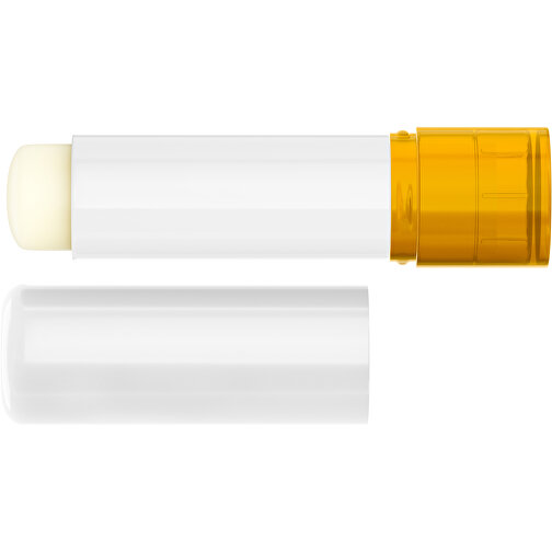 Lippenpflegestift 'Lipcare Original' Mit Polierter Oberfläche , weiß / gelb-orange, Kunststoff, 6,90cm (Höhe), Bild 3
