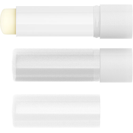 Lippenpflegestift 'Lipcare Original' Mit Gefrosteter Oberfläche , transparent / weiss, Kunststoff, 6,90cm (Höhe), Bild 4