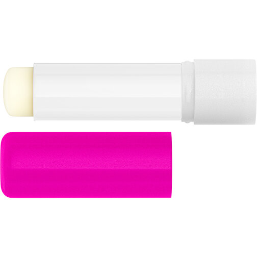 Lippenpflegestift 'Lipcare Original' Mit Gefrosteter Oberfläche , pink / weiss, Kunststoff, 6,90cm (Höhe), Bild 3