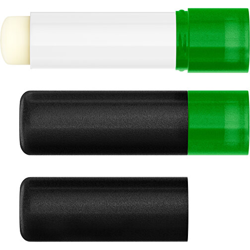 Lippenpflegestift 'Lipcare Original' Mit Gefrosteter Oberfläche , schwarz / grün, Kunststoff, 6,90cm (Höhe), Bild 4