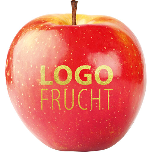 LogoFrucht Apfel Rot - Goldberry , gold, 7,50cm (Höhe), Bild 1