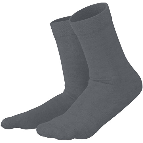 Adam - Die Premium Business Socke , dunkelgrau, 85% Natur Baumwolle, 12% regeniertes umwelftreundliches Polyamid, 3% Elastan, 36,00cm x 0,40cm x 8,00cm (Länge x Höhe x Breite), Bild 1
