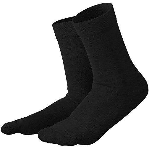 Adam - Die Premium Business Socke , schwarz, 85% Natur Baumwolle, 12% regeniertes umwelftreundliches Polyamid, 3% Elastan, 36,00cm x 0,40cm x 8,00cm (Länge x Höhe x Breite), Bild 1