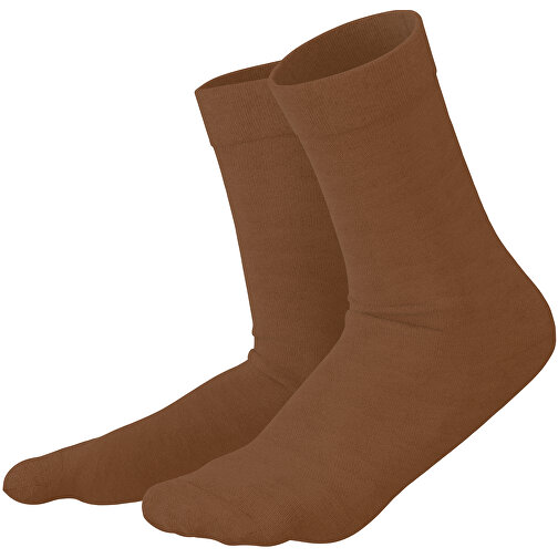 Adam - Die Premium Business Socke , dunkelbraun, 85% Natur Baumwolle, 12% regeniertes umwelftreundliches Polyamid, 3% Elastan, 36,00cm x 0,40cm x 8,00cm (Länge x Höhe x Breite), Bild 1