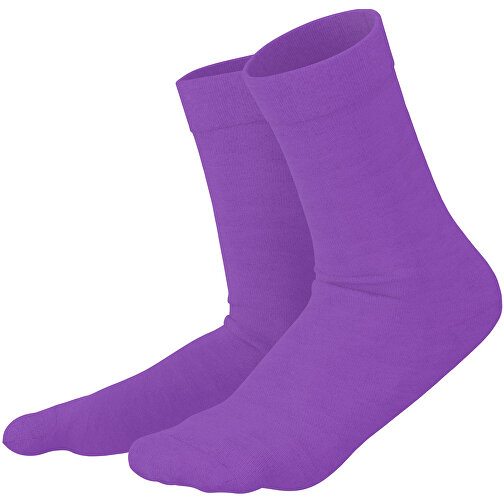 Adam - Die Premium Business Socke , lavendellila, 85% Natur Baumwolle, 12% regeniertes umwelftreundliches Polyamid, 3% Elastan, 36,00cm x 0,40cm x 8,00cm (Länge x Höhe x Breite), Bild 1
