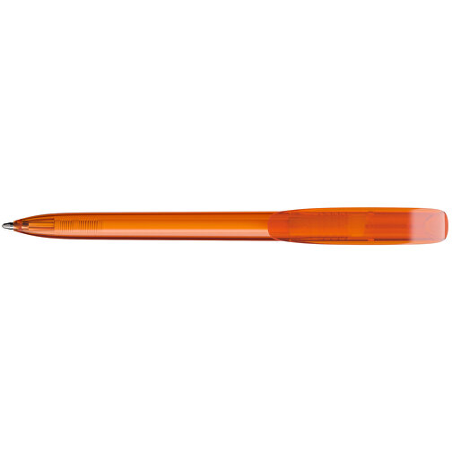 BIC® Super Clip Kugelschreiber Siebdruck , BiC, transparentes orange, Kunststoff, 14,40cm x 1,20cm (Länge x Breite), Bild 3