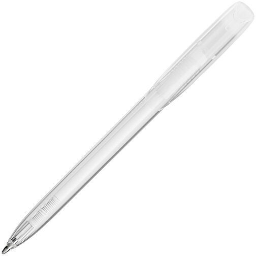 BIC® Super Clip Kugelschreiber Siebdruck , BiC, transparent, Kunststoff, 14,40cm x 1,20cm (Länge x Breite), Bild 2