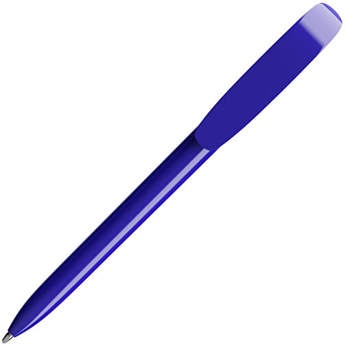 BIC® Super Clip Kugelschreiber Siebdruck , BiC, blau, Kunststoff, 14,40cm x 1,20cm (Länge x Breite), Bild 2