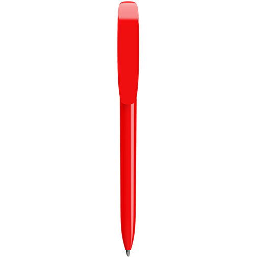 BIC® Super Clip Kugelschreiber Siebdruck , BiC, rot, Kunststoff, 14,40cm x 1,20cm (Länge x Breite), Bild 1