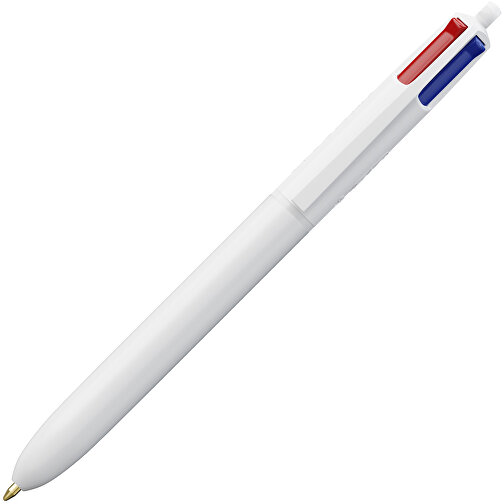 BIC® 4 Colours Kugelschreiber Digital , BiC, weiß, Kunststoff, 14,40cm x 1,60cm (Länge x Breite), Bild 2