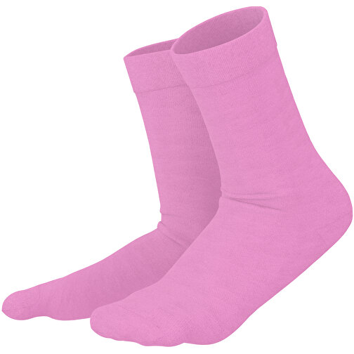 Adam - Die Premium Business Socke , rosa, 85% Natur Baumwolle, 12% regeniertes umwelftreundliches Polyamid, 3% Elastan, 36,00cm x 0,40cm x 8,00cm (Länge x Höhe x Breite), Bild 1