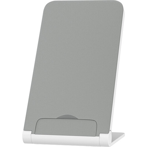 WirelessView - Der Klapp-Ständer Mit Kabellosem Ladegerät , grau / weiß, Kunststoff, 13,60cm x 1,30cm x 7,30cm (Länge x Höhe x Breite), Bild 1