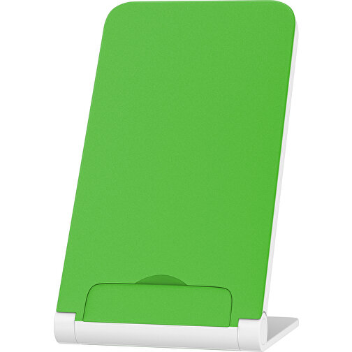 WirelessView - Der Klapp-Ständer Mit Kabellosem Ladegerät , grasgrün / weiß, Kunststoff, 13,60cm x 1,30cm x 7,30cm (Länge x Höhe x Breite), Bild 1