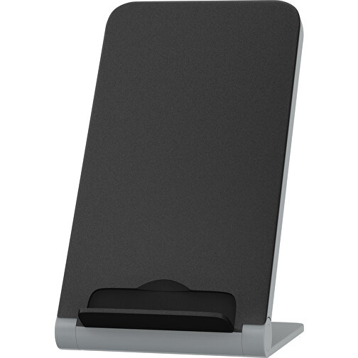 WirelessView - Der Klapp-Ständer Mit Kabellosem Ladegerät , schwarz / silber, Kunststoff, 13,60cm x 1,30cm x 7,30cm (Länge x Höhe x Breite), Bild 2