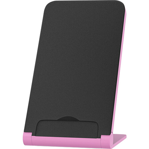 WirelessView - Der Klapp-Ständer Mit Kabellosem Ladegerät , schwarz / rosa, Kunststoff, 13,60cm x 1,30cm x 7,30cm (Länge x Höhe x Breite), Bild 1