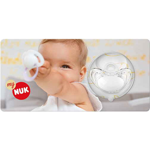 NUK Freestyle Werbeschnuller , transparent, Silikon, 15,00cm x 4,00cm x 23,00cm (Länge x Höhe x Breite), Bild 2