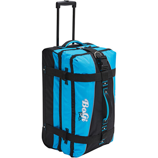 Trolley-Reisetasche BoGi L , blau, schwarz, 600D Polyester / Rib Stop, 68,00cm x 34,00cm x 37,00cm (Länge x Höhe x Breite), Bild 1