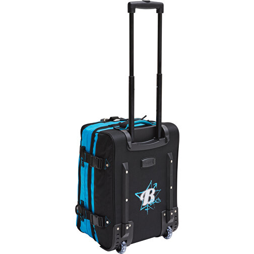 Trolley-Reisetasche BoGi S , blau, schwarz, 600D Polyester / Rib Stop, 48,00cm x 25,00cm x 34,00cm (Länge x Höhe x Breite), Bild 3