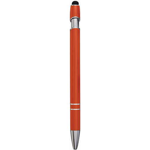 Aluminium-Kugelschreiber MERCHANT , orange, Aluminium / Silikon, 14,20cm (Länge), Bild 6