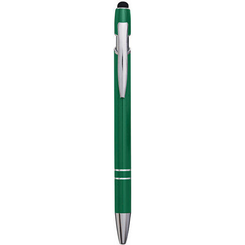 Aluminium-Kugelschreiber MERCHANT , grün, Aluminium / Silikon, 14,20cm (Länge), Bild 4