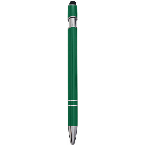 Aluminium-Kugelschreiber MERCHANT , grün, Aluminium / Silikon, 14,20cm (Länge), Bild 6