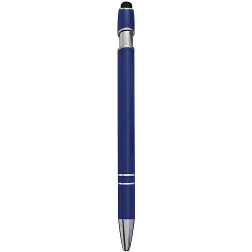 Aluminium-Kugelschreiber MERCHANT , blau, Aluminium / Silikon, 14,20cm (Länge), Bild 6