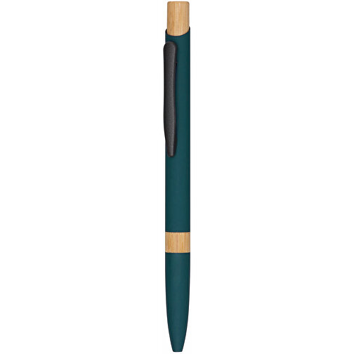 Aluminium-Kugelschreiber BAMBOO SYMPHONY , grün, recyceltes Aluminium / Bambus / Stahl, 14,00cm (Länge), Bild 5