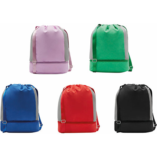 Rucksack TRIP , rot, 300D Polyester / PU, 30,00cm x 40,00cm x 15,00cm (Länge x Höhe x Breite), Bild 14