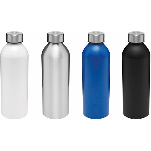 Aluminium-Trinkflasche JUMBO TRANSIT , silber, Aluminium / Edelstahl / PP / Silikon, 22,50cm (Länge), Bild 7
