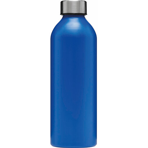 Aluminium-Trinkflasche JUMBO TRANSIT , blau, Aluminium / Edelstahl / PP / Silikon, 22,50cm (Länge), Bild 2