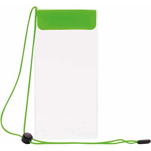 Telefon-Tasche SMART SPLASH XL , apfelgrün, PVC, frei von Phthalaten, 24,00cm x 9,50cm (Länge x Breite), Bild 2