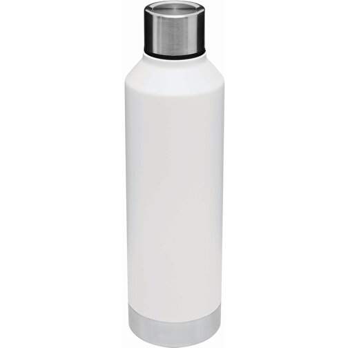 Vakuum-Trinkflasche RICH FLAVOUR , weiß, Edelstahl / PP / Silikon, 25,30cm (Länge), Bild 1