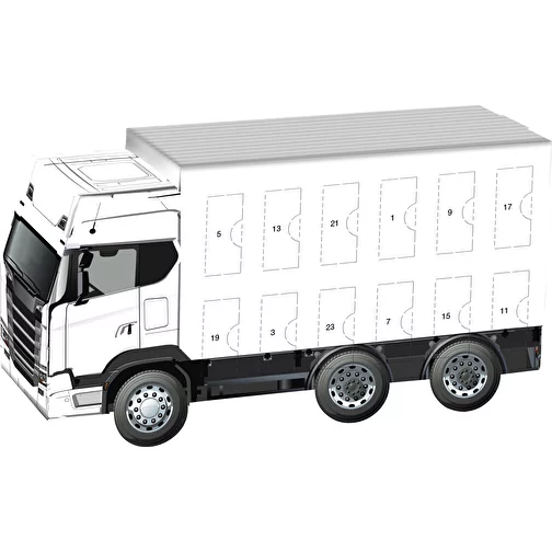 Calendrier de l\'Avent Camion Napolitain en papier parcheminé, Image 1
