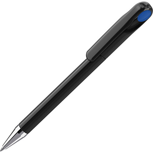 Prodir DS1 TPC Twist Kugelschreiber , Prodir, schwarz poliert / blau, Kunststoff/Metall, 14,10cm x 1,40cm (Länge x Breite), Bild 1