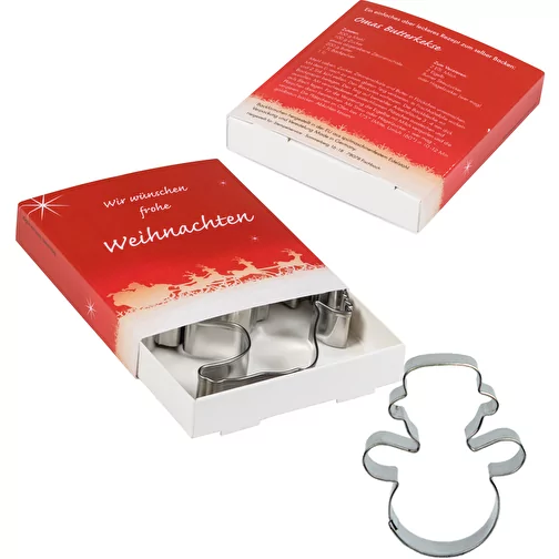 Førsteklasses bakeboks - jul - hjerte + snømann, Bilde 3
