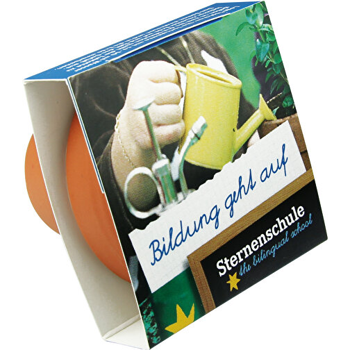 Logo pottebanderole med frø - solsikke, Bilde 4