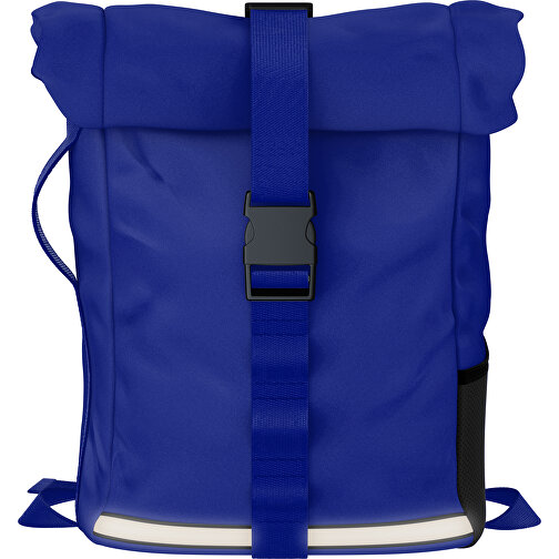 Rolltop Rucksack Comfort , königsblau, Sublimation-fabric 200g - Polyester (PU), 29,50cm x 13,00cm x 33,00cm (Länge x Höhe x Breite), Bild 1