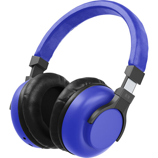 Bluetooth-ANC-Kopfhörer SilentHarmony Inkl. Individualisierung , blau / schwarz, Kunststoff, 20,00cm x 10,00cm x 17,00cm (Länge x Höhe x Breite), Bild 1