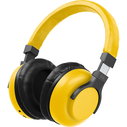 Bluetooth-ANC-Kopfhörer SilentHarmony Inkl. Individualisierung , sonnengelb / schwarz, Kunststoff, 20,00cm x 10,00cm x 17,00cm (Länge x Höhe x Breite), Bild 1