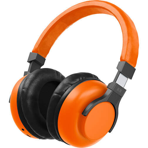 Bluetooth-ANC-Kopfhörer SilentHarmony Inkl. Individualisierung , orange / schwarz, Kunststoff, 20,00cm x 10,00cm x 17,00cm (Länge x Höhe x Breite), Bild 1