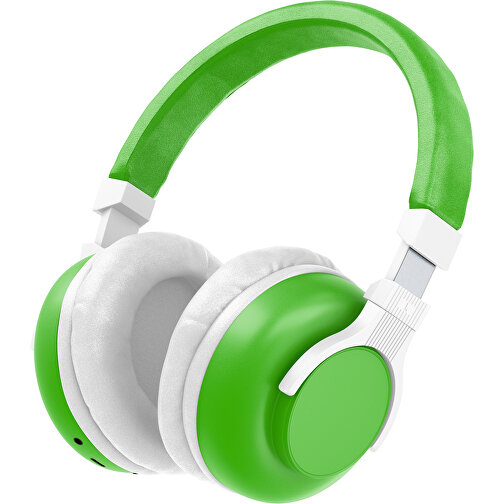 Bluetooth-ANC-Kopfhörer SilentHarmony Inkl. Individualisierung , grasgrün / weiß, Kunststoff, 20,00cm x 10,00cm x 17,00cm (Länge x Höhe x Breite), Bild 1